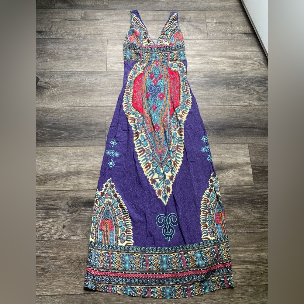 Angie Multicolor Bohemian Maxi Dress